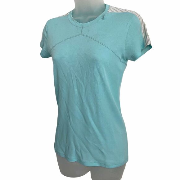 Helly Hansen Small Top Aqua Short Sleeve FLAWED Lightweight Breathable - Picture 6 of 12